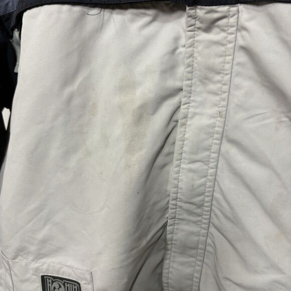 Burton Ronin Ski Jacket Gray Black Snowboarding Mens M Stained 90s Y2K Retro - Picture 4 of 13